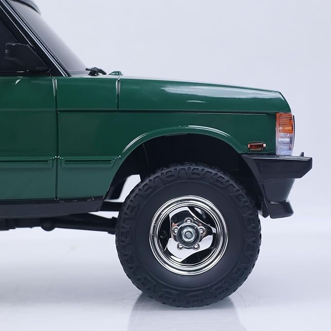 US in Stock 1/18 2.4G RC Rock Crawler Car LDRC Ld18401 4Wd RC Climbing Car Simulation SUV Vehicles Brushed Motor Esc Servo RTR Hobby Grade Model for Birthday Gift(Green)