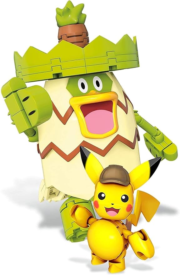 Mega Construx Pokemon Detective Pikachu Hi-hat Café Construction Set with Character Figures Building Toys for Kids (328 Pieces)