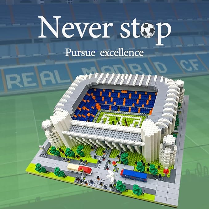 Micro Mini Blocks Football Stadium Building Set 4575 Pieces Famous Architectural Gifts for Children and Adults