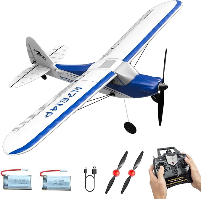 RC Plane Sport Cub 500 S2 RC Airplane RTF 4 CH Remote Control Airplane with Gyro Stabilization System&amp One Key Aerobatic Ready to Fly for BeginnersAdults