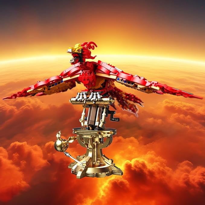 938 Pieces Phoenix Building Set Magic Potter Phoenix Collection Model for AdultsIdeas HP Building Toy
