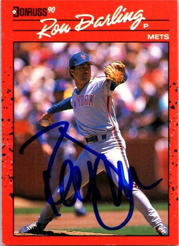 Sports Memorabilia Autograph Warehouse 246571 Ron Darling Autographed Baseball Card - New York Mets 1990 Donruss - No. 289