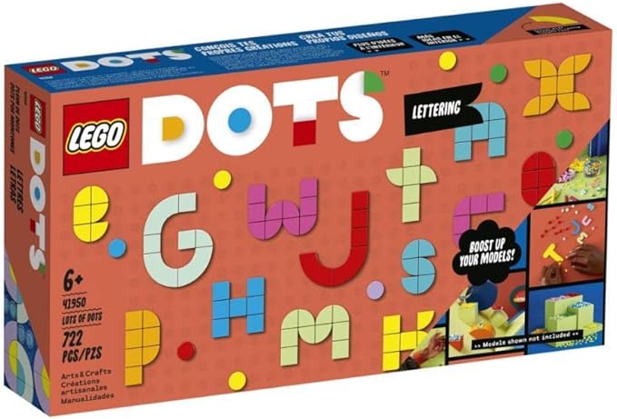 LEGO DOTS Lots of DOTS Lettering Tiles 41950 Ultimate Collection Arts &amp Crafts Kit for Kids Make Custom Messages Room Decorations Express Individuality Room Gift Idea for Kids Teens Boys G