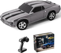 1/64 Scale Drift RC Car2.4Ghz Mini Sports CarEquipped with LED Lights and Mustang Retro Cars with Built-in GyroscopeProfessional Rear Wheel Drive30 Minute Driving Time (Silvery)
