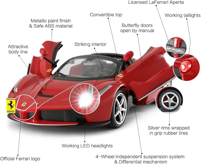 Remote Control Ferrari Toy Car | Rastar 1:14 Ferrari LaFerrari Aperta RC Drift Car
