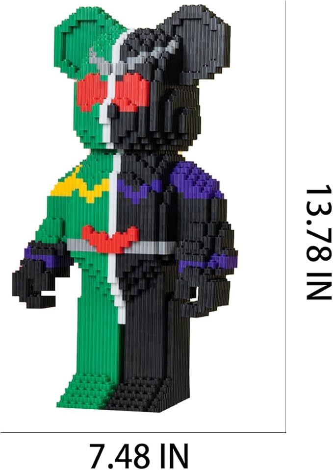 LNZDD Animal Masked Bear Building Blocks