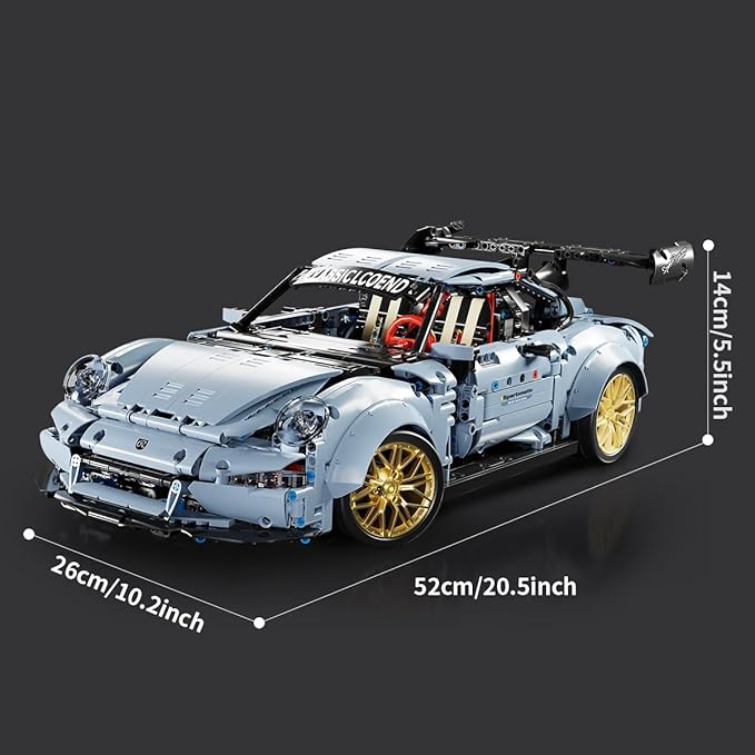 Sports Car Building Block Kits for Adults Challenging Racing Car Model Building Sets Super Cars Display Model Collectible Birthday Gifts for 14 15 16+ Years Old Boys Teenage Boys(2100PCS)