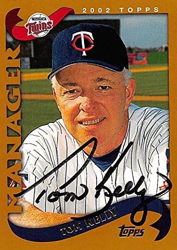 Sports Memorabilia Autograph Warehouse 245711 Tom Kelly Autographed Baseball Card - Minnesota Twins 2002 Topps - No. 297