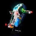 Upgraded Led Light Kit Compatible with Lego Jango Fett's Firespray-Class Starship Building Set Lights Decoration Compatible with Lego 75409 (Model Not Included)