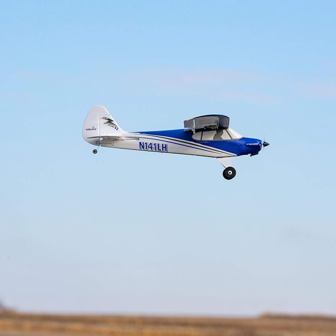 HobbyZone Sport Cub S 2 RC Airplane BNF Basic with Safe (Transmitter Battery and Charger Not Included) HBZ44500 Blue &amp White