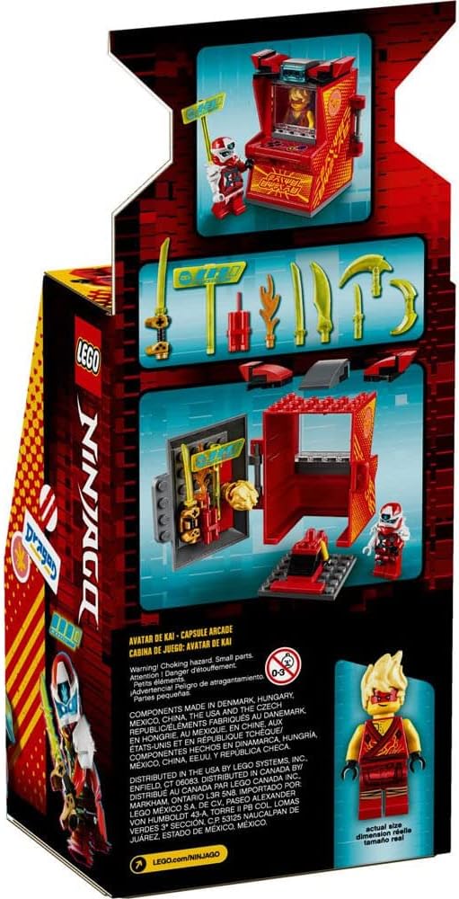 LEGO NINJAGO Kai Avatar - Arcade Pod 71714 Mini Arcade Machine Building Kit New 2020 (49 Pieces)