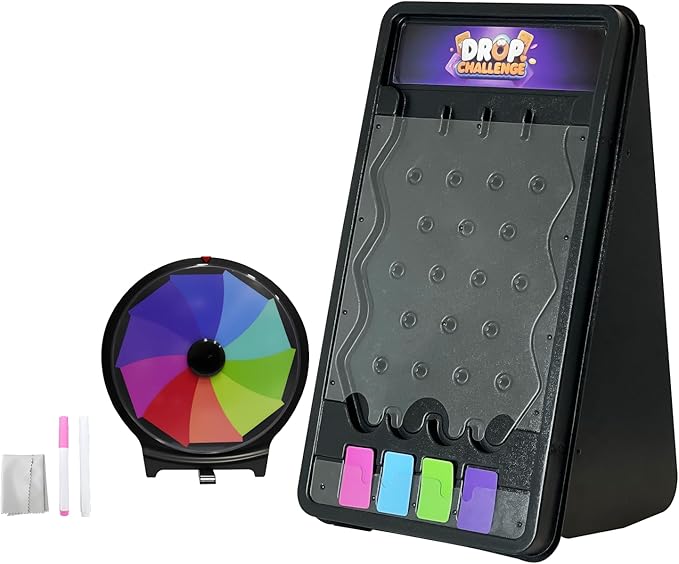 iElyiEsy Prize Wheel &amp Plinko Board Set 10 Tabletop Spinner and 14 Drop Game Trade Shows Bars Family Fun Night DIY Dry Erase Prize Wheel