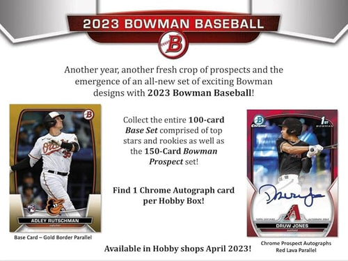 2023 Bowman Baseball Hobby Box (24 Packs/10 Cards: 1 Auto)