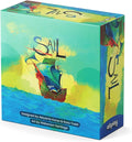 ALLPLAY Sail Cooperative Strategy 2 Player Board Game for Adults and Family - Unique Trick Taking Card Game - Communication Limits and Challenging Scenarios in Small Travel Size Box (5 x 5 x 2)