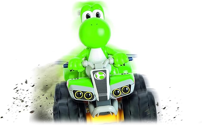 Carrera RC Nintendo Mario Kart 2.4 GHz Radio Remote Control Toy Car Vehicle - Yoshi Quad