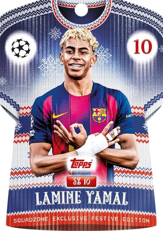 Topps UCC Match Attax 2025/26 - Advent Calendar - 121 Match Attax cards including 96 all-new festive parallels 24 new-look Festive Squadzone cards and 1 guaranteed Infinity card!