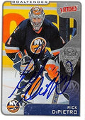 Sports Memorabilia Autograph Warehouse 224097 Rick Dipietro Autographed Hockey Card - New York Islanders 2001 Upper Deck Victory - No. 223