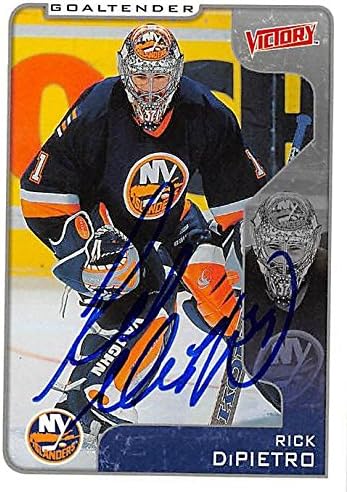 Sports Memorabilia Autograph Warehouse 224097 Rick Dipietro Autographed Hockey Card - New York Islanders 2001 Upper Deck Victory - No. 223