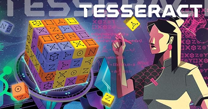 TESSERACT by Smirk &amp Dagger: 1-4 Player Cooperative Strategy Board Game 64 Dice Rotating Turntable Dice Manipulation Unique Player Powers A Great Gift for Couples Family Adults &amp Teens