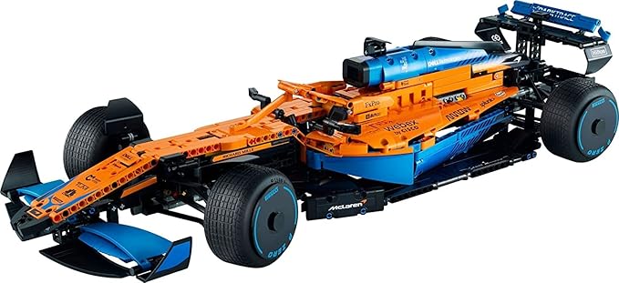 LEGO 42141 Technic McLaren Formula 1 2022 Replica Race Car Model Building Kit F1 Motor Sport Set Birthday Gift Idea for Adults Men Women Him Her Husband Collectible Home Decor