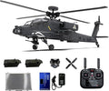 1/32 F11-S AH64 Apacche RC Helicopter 2.4G 6CH RC Dual-axis Co-Drive Flybarless 6G/3D Stunt Airplane Model with GPS and Camera (RTF Version)