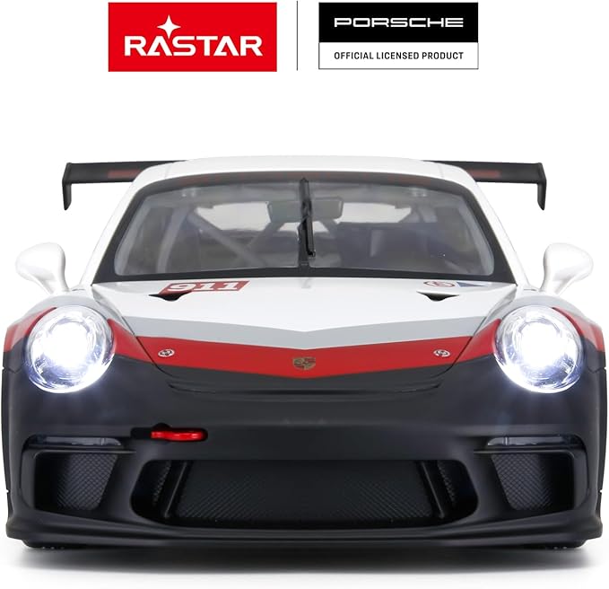 RASTAR RC Cars 1/14 Porsche 911 GT3 Cup Remote Control Sports Car Porsche Toy Car for Kids Drift RC Race Car – White 2.4G