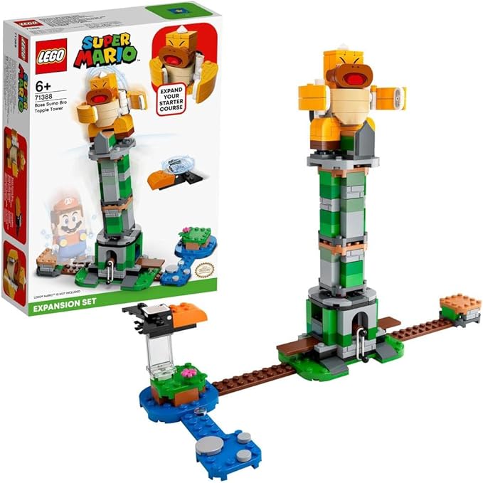 LEGO Super Mario Boss Sumo Bro Topple Tower Expansion Set 71388 Building Kit Collectible Toy for Kids New 2021 (231 Pieces)