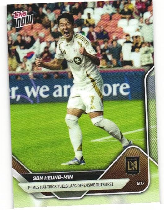 HEUNG-MIN SON 2025 Topps Now MLS Soccer LAFC Card #95 Los Angeles FC