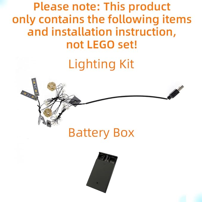 LED Light for (Architecture Paris with Eiffel Tower) Building Blocks Set - Compatible with Lego 21044 Skyline Building Model (Model Set Not Included)