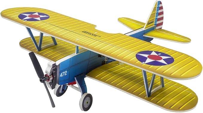 4CH Micro 450mm RC Foamy Indoor Outdoor Biplane Stearman PT-17 Kaydet (E2505-152E)