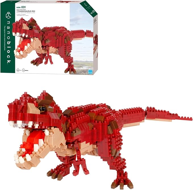 nanoblock - Dinosaurs - Dinosaur Deluxe Edition Tyrannosaurus Rex Advanced Hobby Series Building Kit
