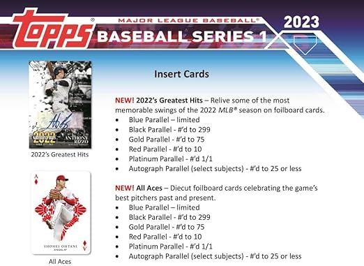 2023 Topps Series 1 Baseball Jumbo Box (10 Packs/46 Cards: 1 Auto 2 Silver Packs)