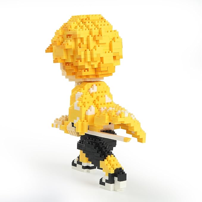MACTANO Anime Holy Slayer Brickheadz Zenitsu Agatsuma Figure Building Set Micro Mini Building Block Toy for Adult-1000pcs