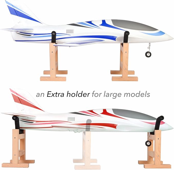 Stand for Model Airplanes RC Plane Display Adjustable (2 Holders)
