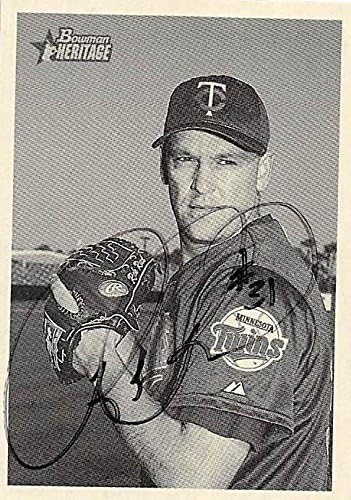 Sports Memorabilia Autograph Warehouse 246526 Rick Reed Autographed Baseball Card - Minnesota Twins 2001 Bowman Heritage - No. 247