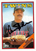 Sports Memorabilia Autograph Warehouse 246607 Dan Schatzeder Autographed Baseball Card - Minnesota Twins 1988 Topps - No. 218