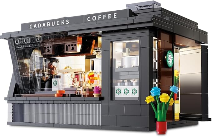 CaDA Master C66005W Japanese Coffee House Building SetMOC Construction Coffee Shop Modular Buildings with Lights768PCS City House Idea Collect Gift for Adults