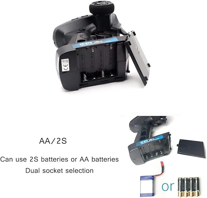 Flysky FS-GT5 2.4GHz 6 Channels AFHDS RC Transmitter with FS-BS6 Receiver for RC Car Boat