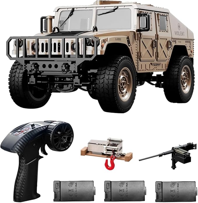 C8835 1:12 Scale Military RC Car with 3 500mah Battery 2.4GHz Remote Control Vehicle Simulation Off-Road Climbing VehicleRemote Control Truck-4x4 Off-Road RC Trucks Army Rock Crawler Humme