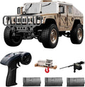C8835 1:12 Scale Military RC Car with 3 500mah Battery 2.4GHz Remote Control Vehicle Simulation Off-Road Climbing VehicleRemote Control Truck-4x4 Off-Road RC Trucks Army Rock Crawler Humme