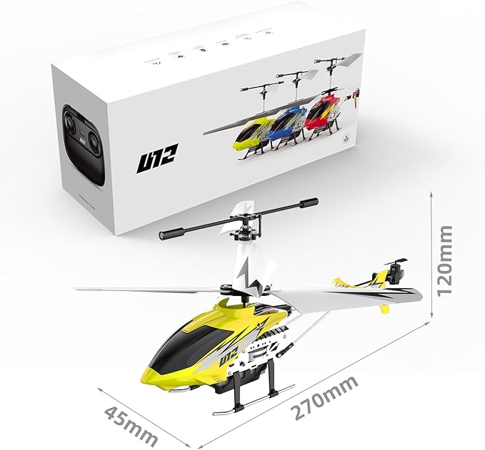 Cheerwing U12 Remote Control Helicopter with Altitude Hold Mini RC Helicopter for Adults Kids One Key take Off/Landing and 2 Batteries