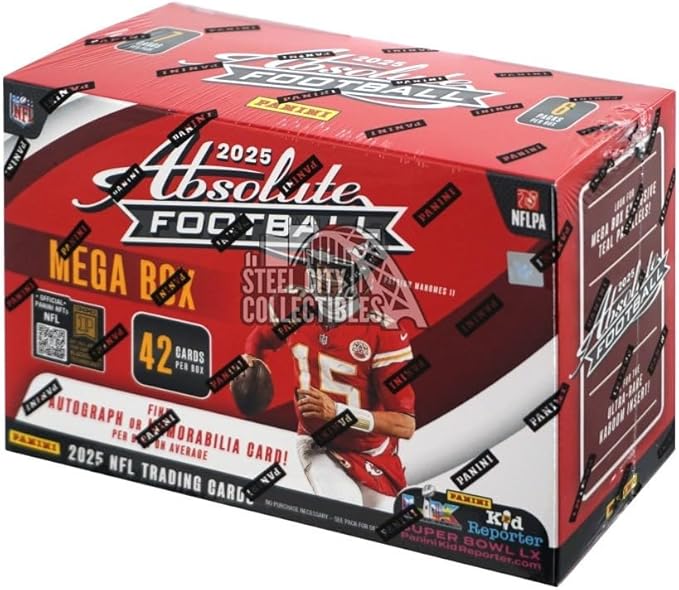 Panini 2025 Absolute Football Hobby Mega Box