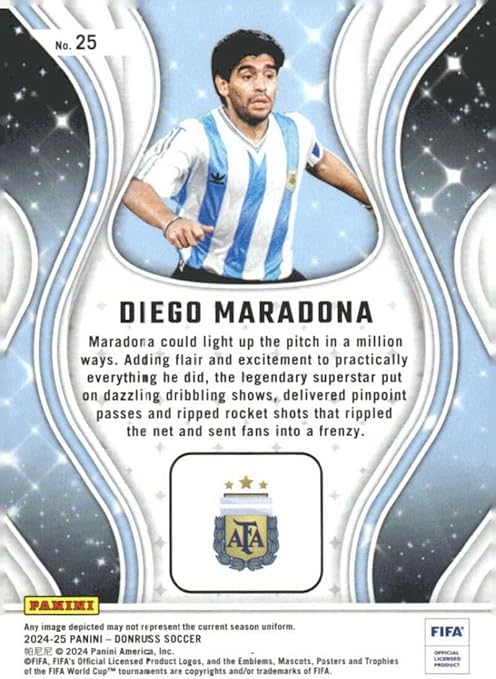 2024-25 Donruss Magicians #25 Diego Maradona Argentina Soccer Card - Sportscard Superstore
