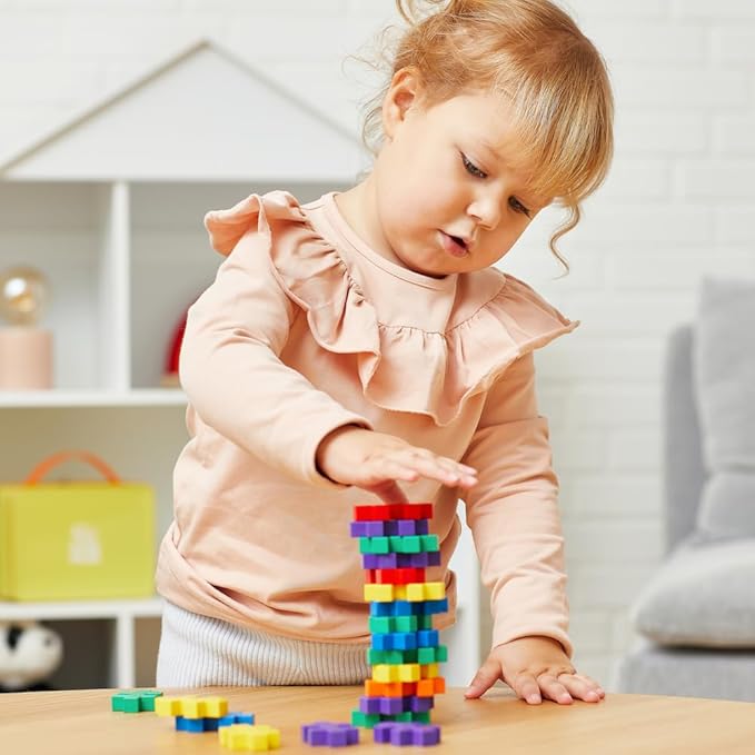 Plus Plus - Learn to Build Big Activity Set 130 Pieces - Construction Building Stem Toy Large Puzzle Blocks for Toddlers and Preschool