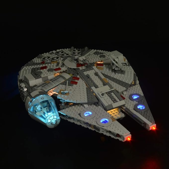 LED Light kit for Lego 75257 Star Wars Millennium Falcon Lighting Set for Lego 75257 Building Blocks Model (Only Light Included)