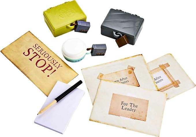 Mattel Games Escape Room in a Box The Werewolf Experiment Room Escape Group Game for Teens and Adults with 19 2D and 3D Puzzles Connects to Amazon Alexa Makes a Great Gift for 13 Year Olds and Up