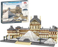 Architecture Louvre Micro Building Blocks Set（3377pcs） World Famous Landmarks Architecture Model Building Toy Gift for Teens and Adults