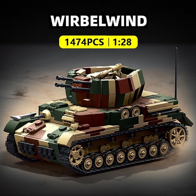 Military Armored Tank Vehicle Building Block Set (C2)