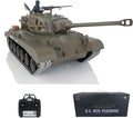 TOUCAN RC HOBBY Pro.Edition RTR Henglong 1/16 TK7.0 Upgraded M26 Pershing RTR RC Tank 3838 Metal Tracks BB Airsoft Smoke Effect IR Battle with Sticter for Ages 14+