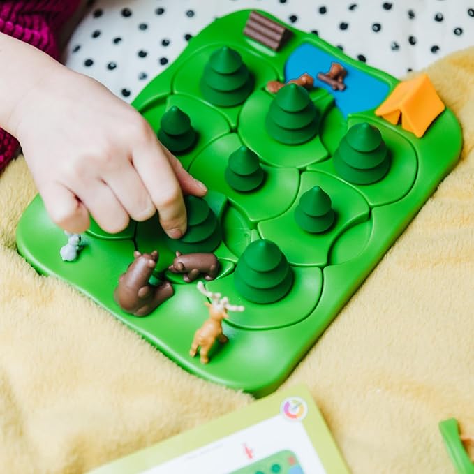 SmartGames Grizzly Gears – Rotating Maze Puzzle Game with 80 Challenges for Ages 7+